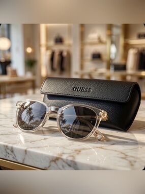 Brand New Guess Smoke Mirror Oval Sunglasses - GU00118 39C - In Original Box!✨